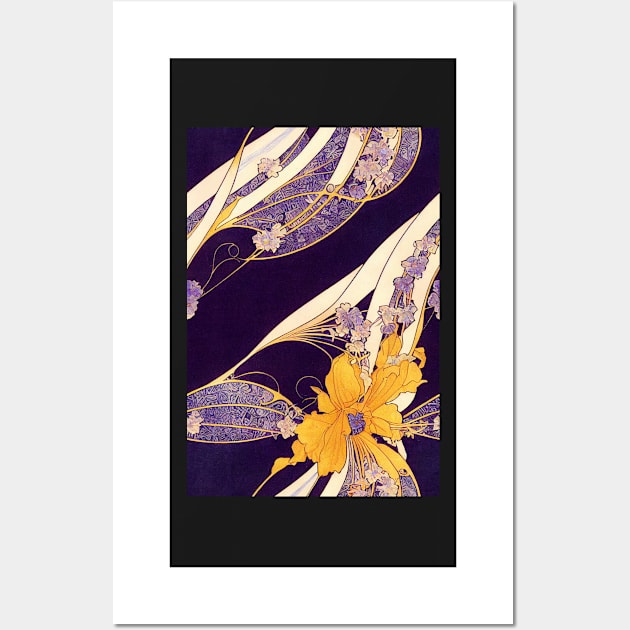 Beautiful Yellow and Violet Floral pattern, for all those who love flowers #72 Wall Art by Endless-Designs